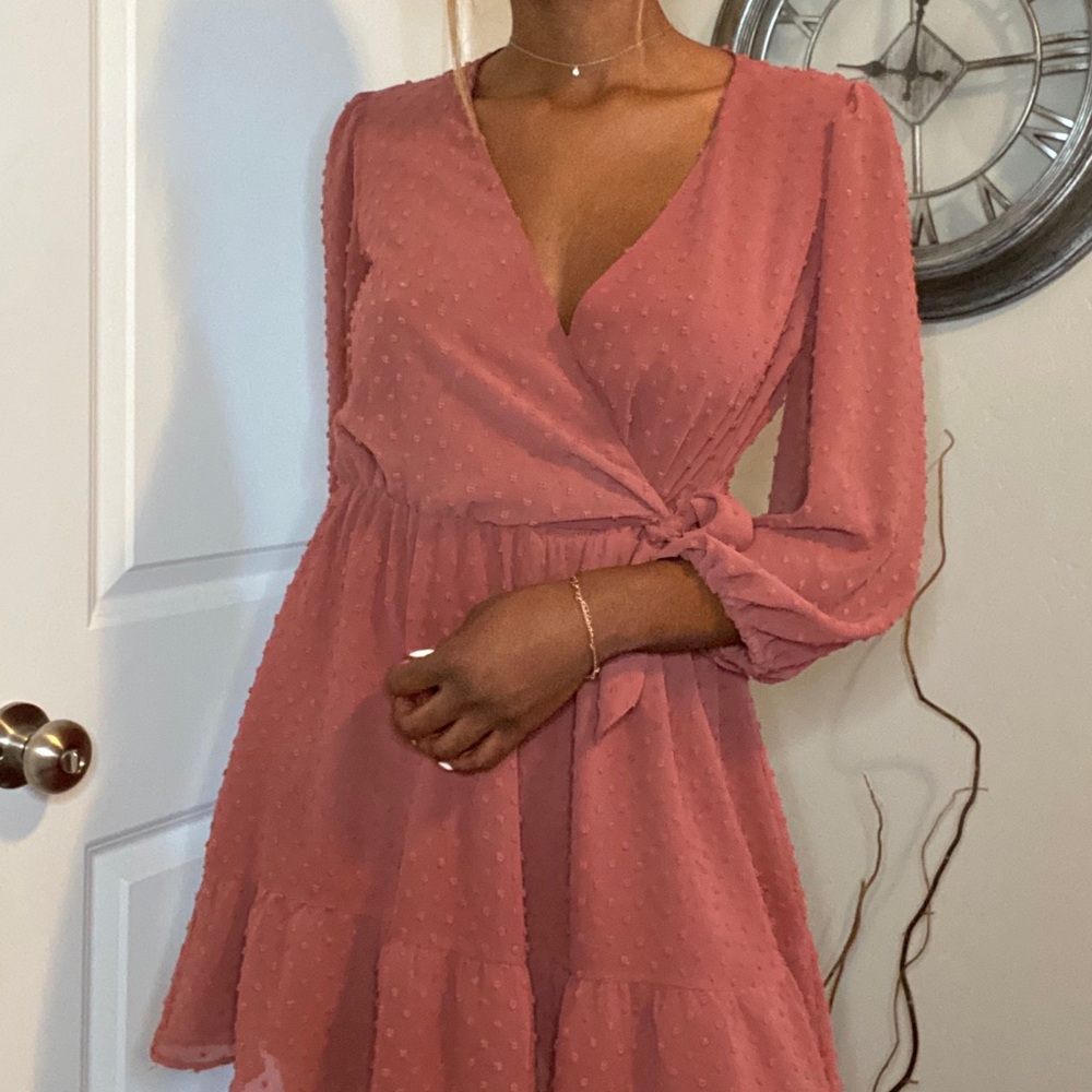 Pink Zara dress